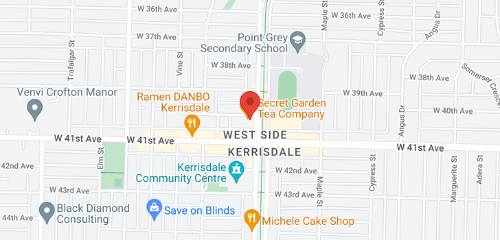 map of 302 2128 W 40TH AVENUE
